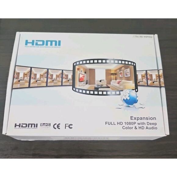HDMI 1 In 2 Out Splitter Full HD 1080P Deep Color & HD Audio - Picture 3 of 4